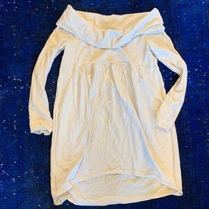 Anthropologie knit off the shoulder babydoll dress